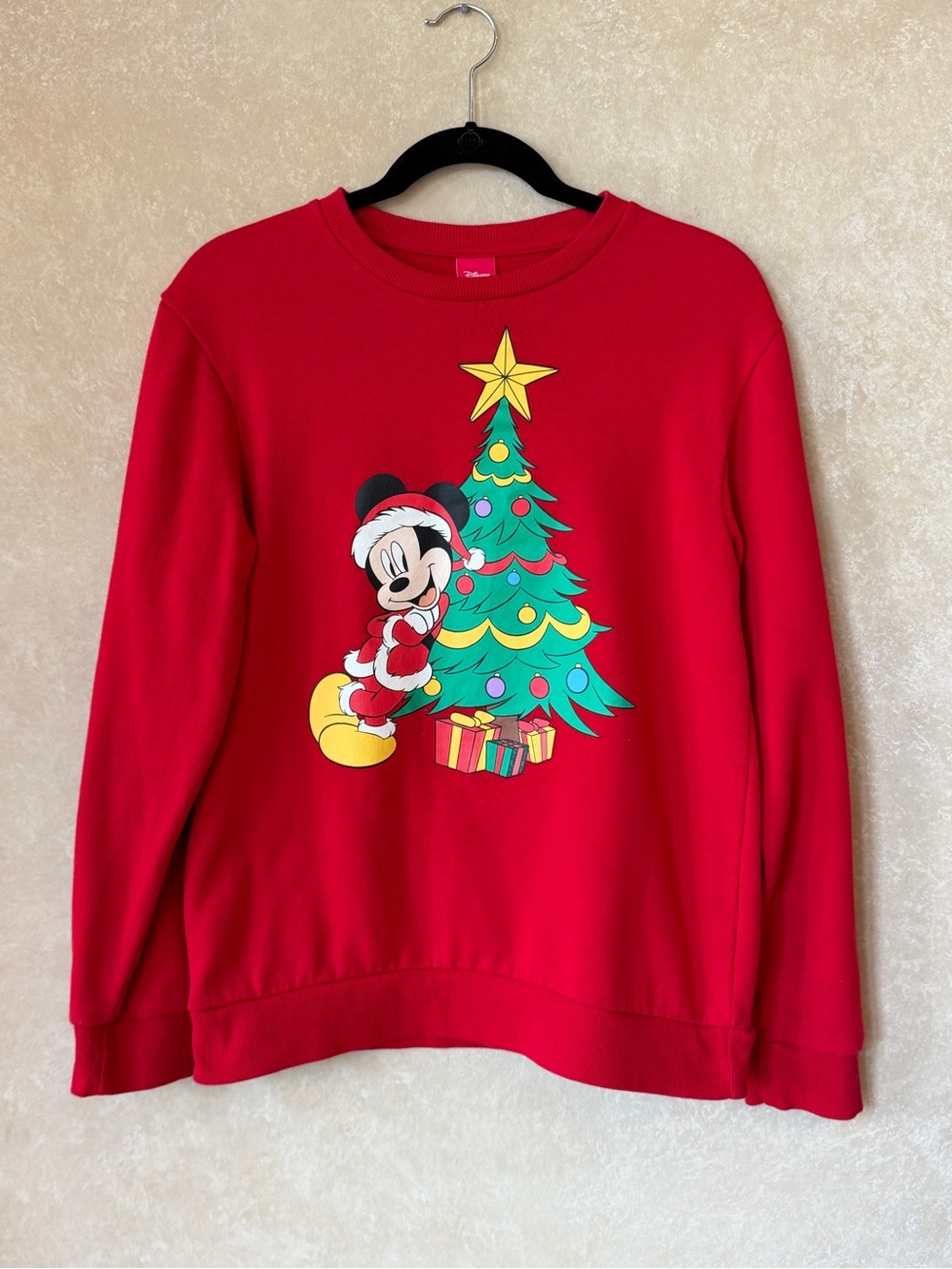 Disney Mickey Mouse Christmas Tree Crewneck Sweatshirt